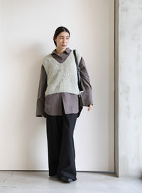 シャギーVネックベスト