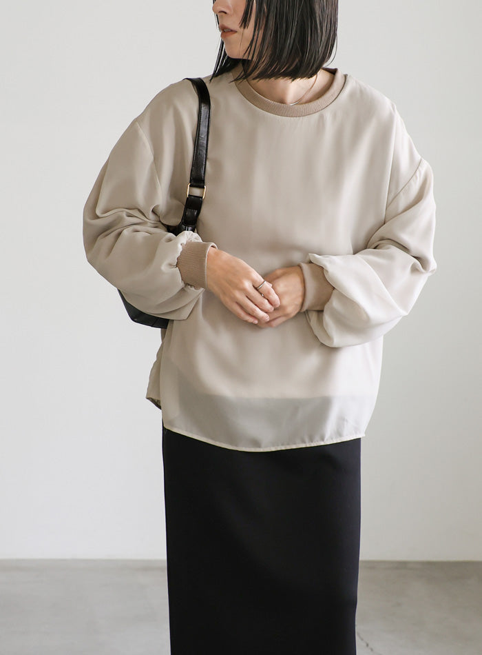 シフォンレイヤードスウェット – SELECT MOCA