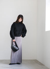 ループ切替フリンジバルキーニット