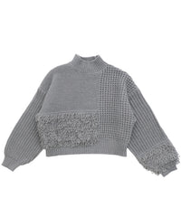 ループ切替フリンジバルキーニット