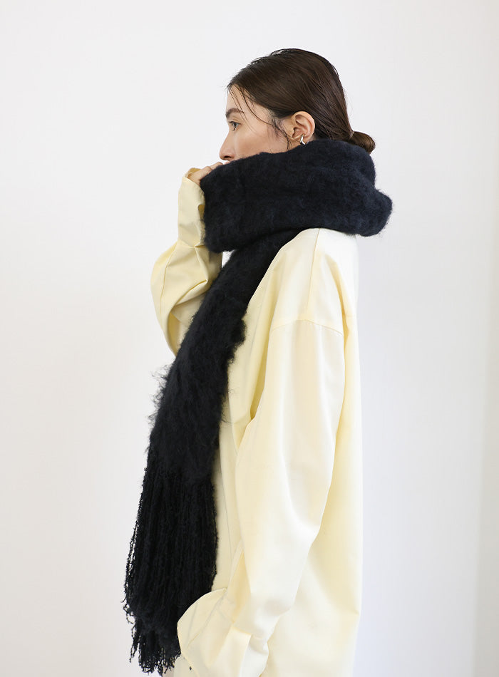 モヘアタッチボリュームフリンジマフラー【SALE】 – SELECT MOCA