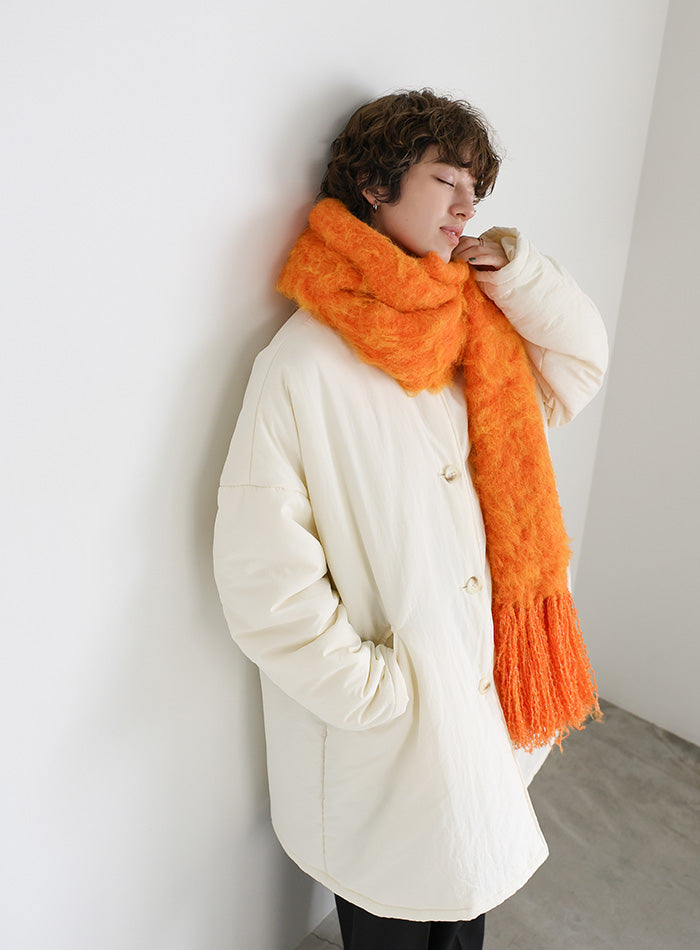 モヘアタッチボリュームフリンジマフラー – SELECT MOCA