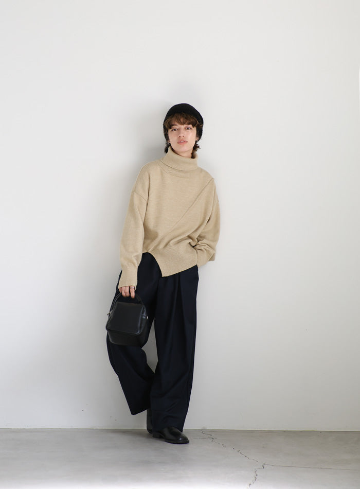 mocaページ スラッシュリンキングタートルニットトップス – SELECT MOCA