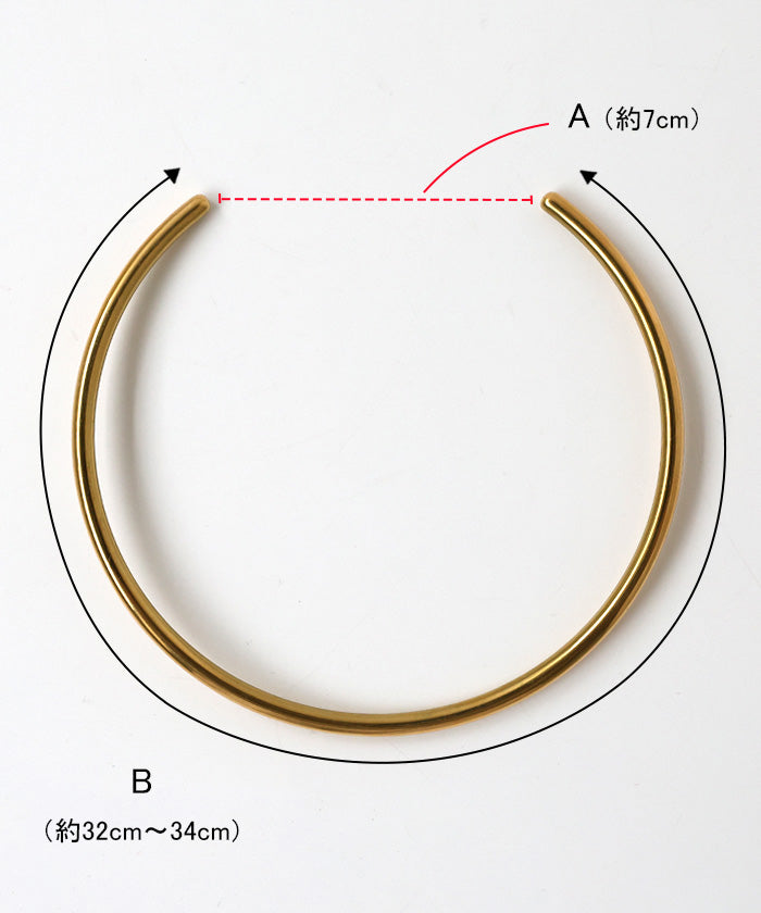 ステンレスカーブネックカフ