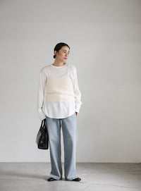 シャギーニットキャミビスチェ【SALE】