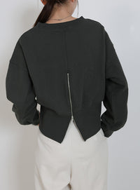 バックジップオープントップス