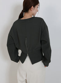 バックジップオープントップス