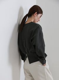 バックジップオープントップス