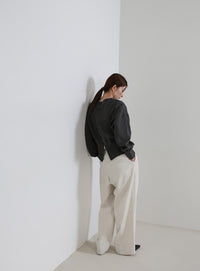 バックジップオープントップス