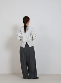 バックジップオープントップス