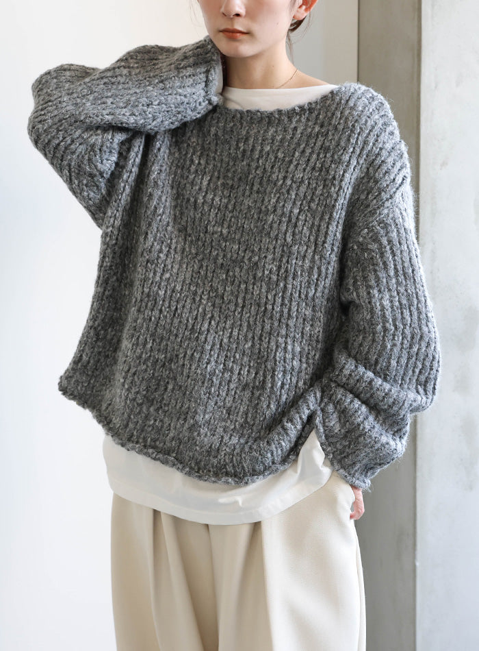 アルパカタッチミックスカラーニット – SELECT MOCA