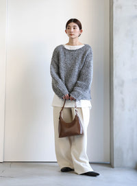 アルパカタッチミックスカラーニット – SELECT MOCA