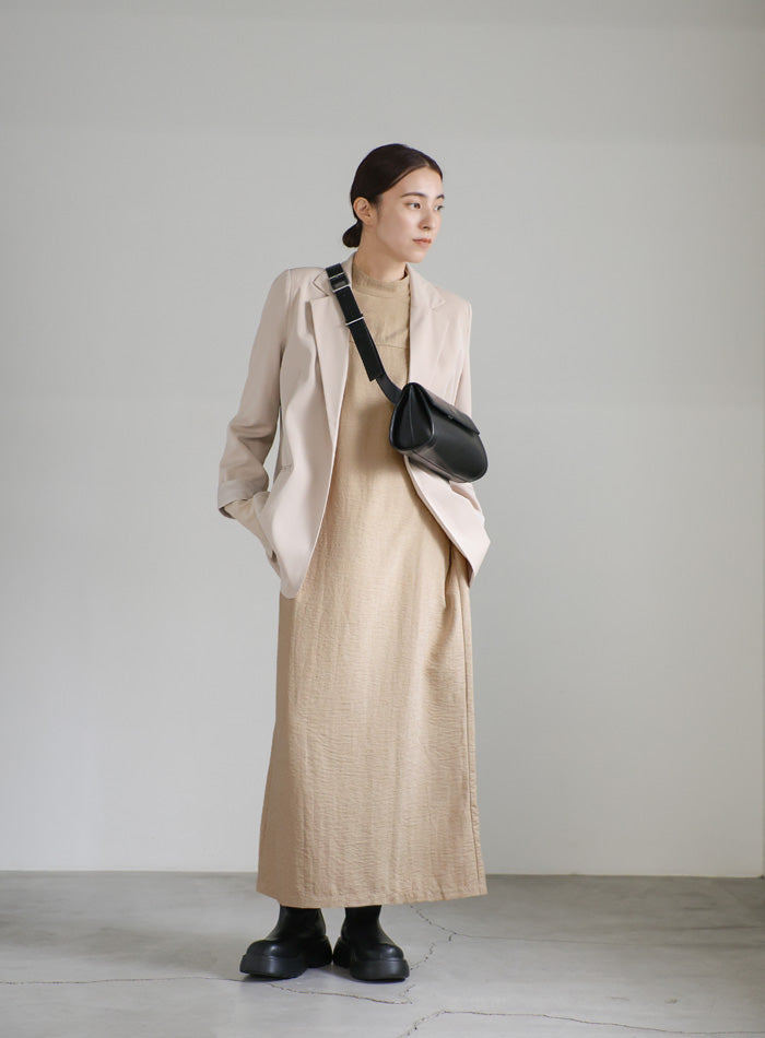 ピーチスキンプチハイネックワンピース – SELECT MOCA