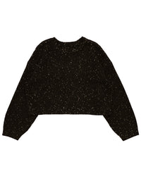 ネップラメクルーネックニット