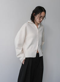 フェイクウールダブルタックパンツ
