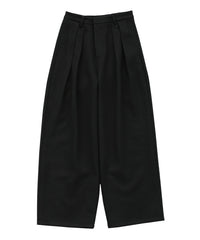 フェイクウールダブルタックパンツ
