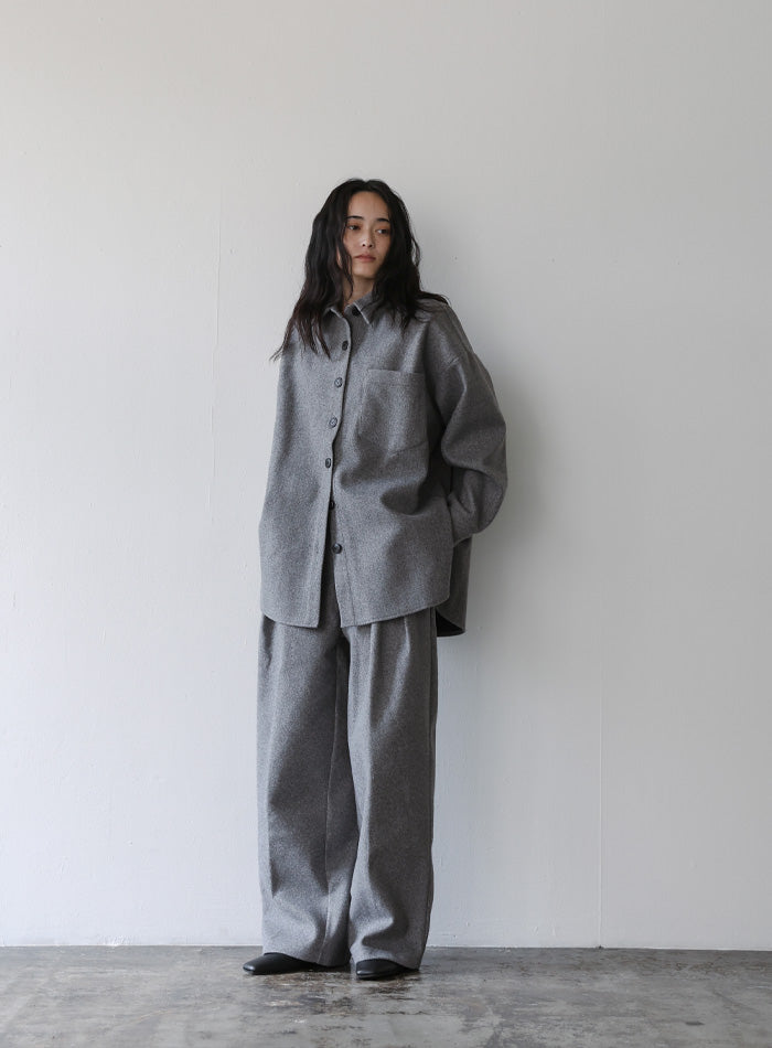 フェイクウールダブルタックパンツ – SELECT MOCA