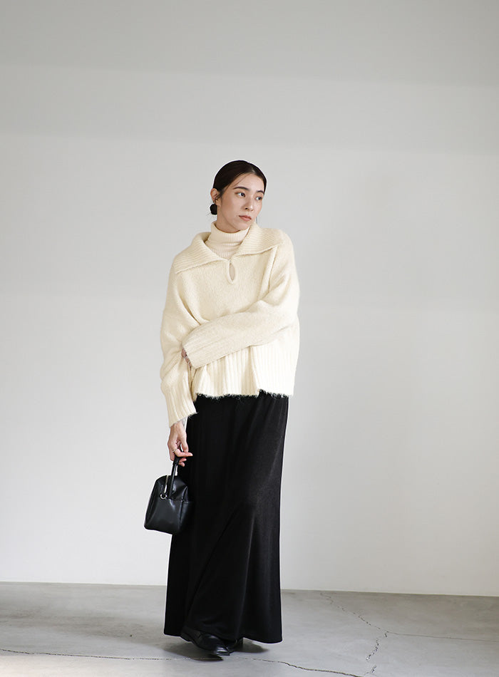 ビッグカラーキーネックニット – SELECT MOCA