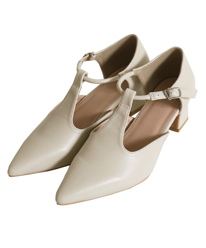 ポインテッドTストラップパンプス – SELECT MOCA
