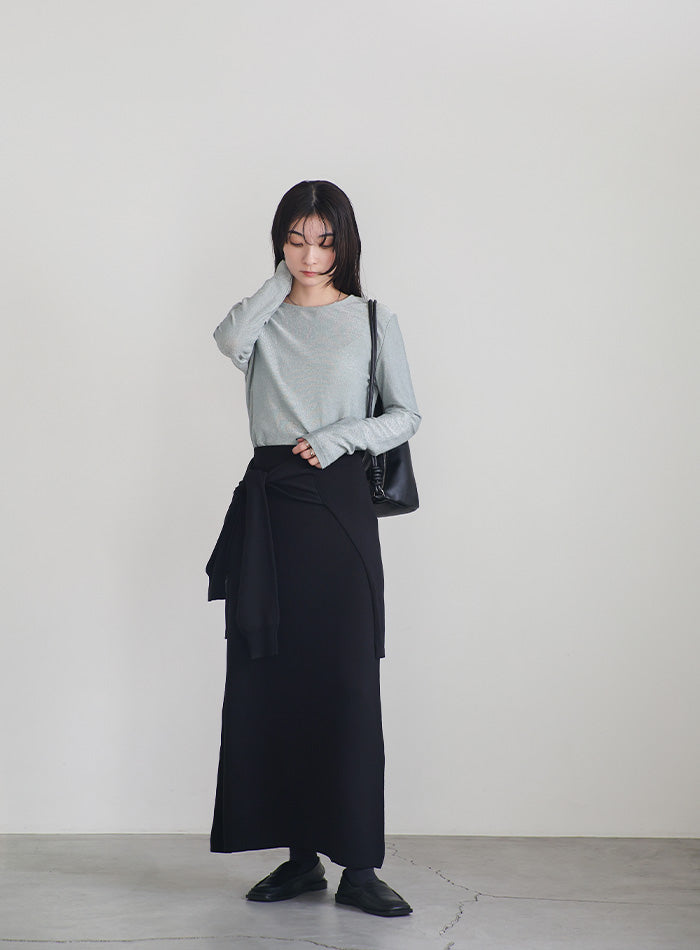 レイヤードライクニットスカート – SELECT MOCA