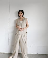 【Et】Back Flare Vest