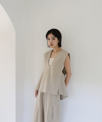 【Et】Back Flare Vest