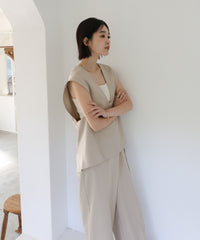 【Et】Back Flare Vest