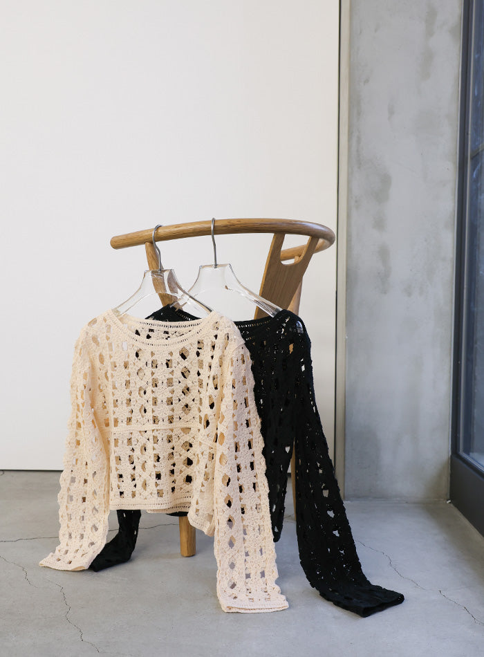 クロシェニットショートトップス – SELECT MOCA
