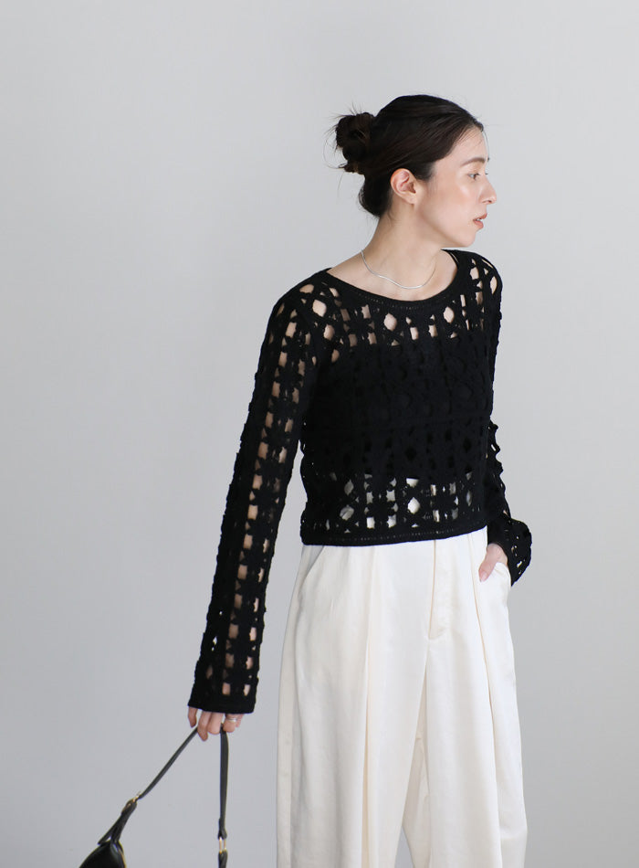 クロシェニットショートトップス【SALE】 – SELECT MOCA