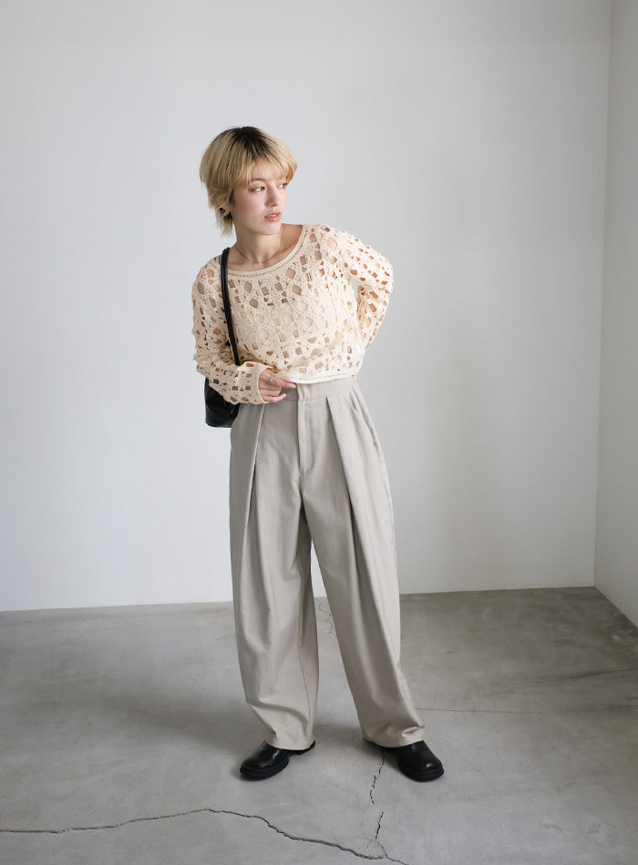 クロシェニットショートトップス – SELECT MOCA