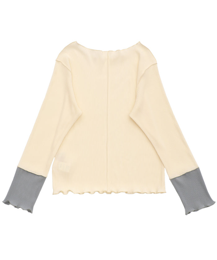 バイカラースリーブプリーツトップス【SALE】 – SELECT MOCA