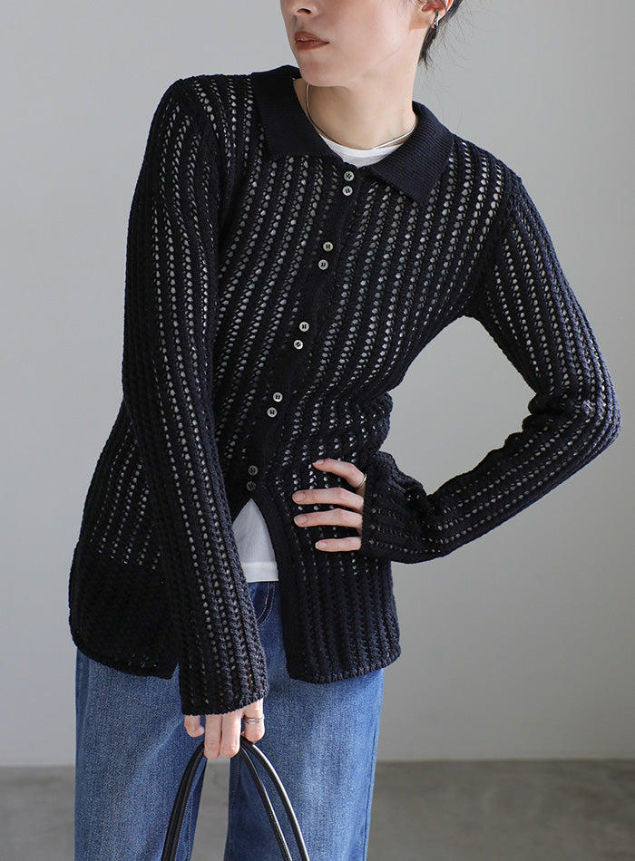 mame - ニットトップス　セレクト セール】コード刺繍風 モックネックニットトップス/TOPS（ニット
