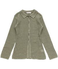 スリムラインメッシュカーディガン