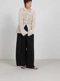 スリムラインメッシュカーディガン