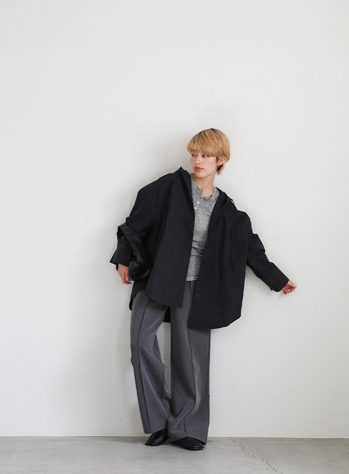 フード付きナイロンシャツ – SELECT MOCA