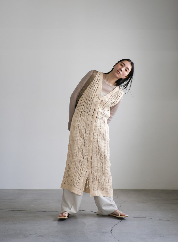 クロシェVネックベストワンピース – SELECT MOCA クロシェVネックベストワンピース – SELECT MOCA