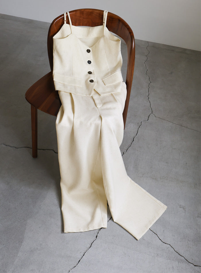 リネンライクタックワイドパンツ【SALE】 – SELECT MOCA