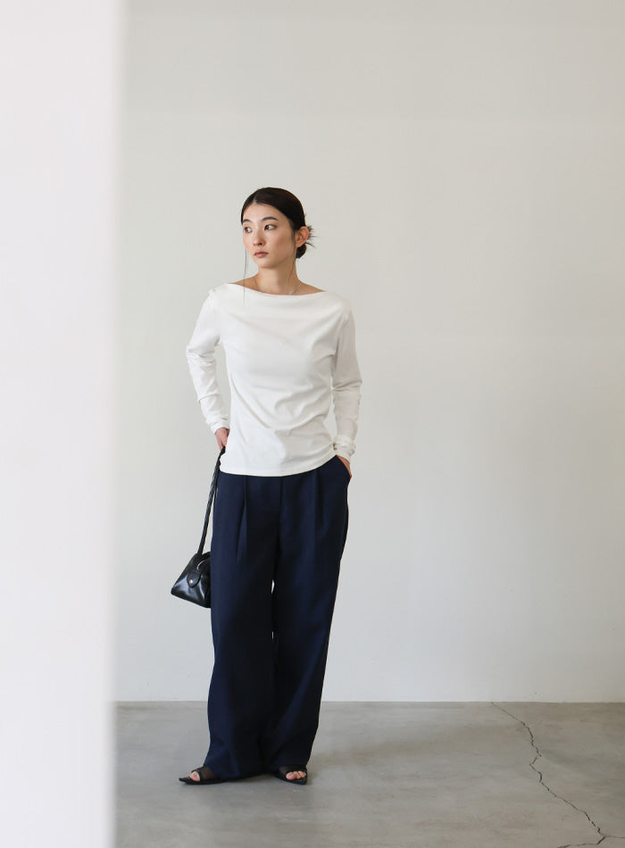 リネンライクタックワイドパンツ【SALE】 – SELECT MOCA