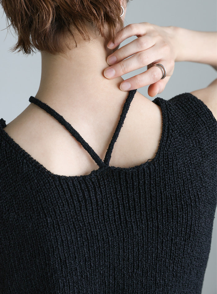 ループタイVネックニットベスト【SALE】