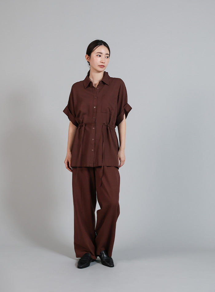 Et】Linen Mix Tuck Wide Pants – SELECT MOCA