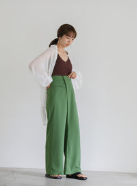 カラーツイルラップパンツ【SALE】