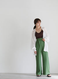 カラーツイルラップパンツ【SALE】