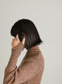 サムホールミックスタートルニット【SALE】