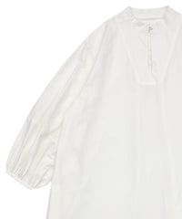 ラタンスリーブコットンロングワンピース【by SON】【SALE】