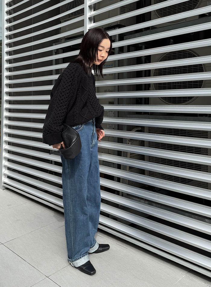 【サイズ展開あり】ヴィンテージライクケーブルニット【by SON】