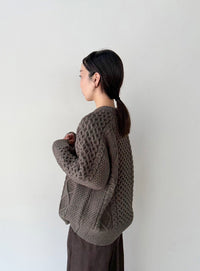 【サイズ展開あり】ヴィンテージライクケーブルニット【by SON】