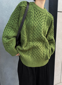 【サイズ展開あり】ヴィンテージライクケーブルニット【by SON】