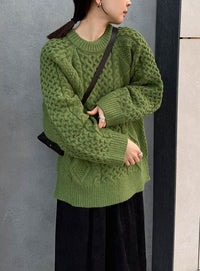 【サイズ展開あり】ヴィンテージライクケーブルニット【by SON】