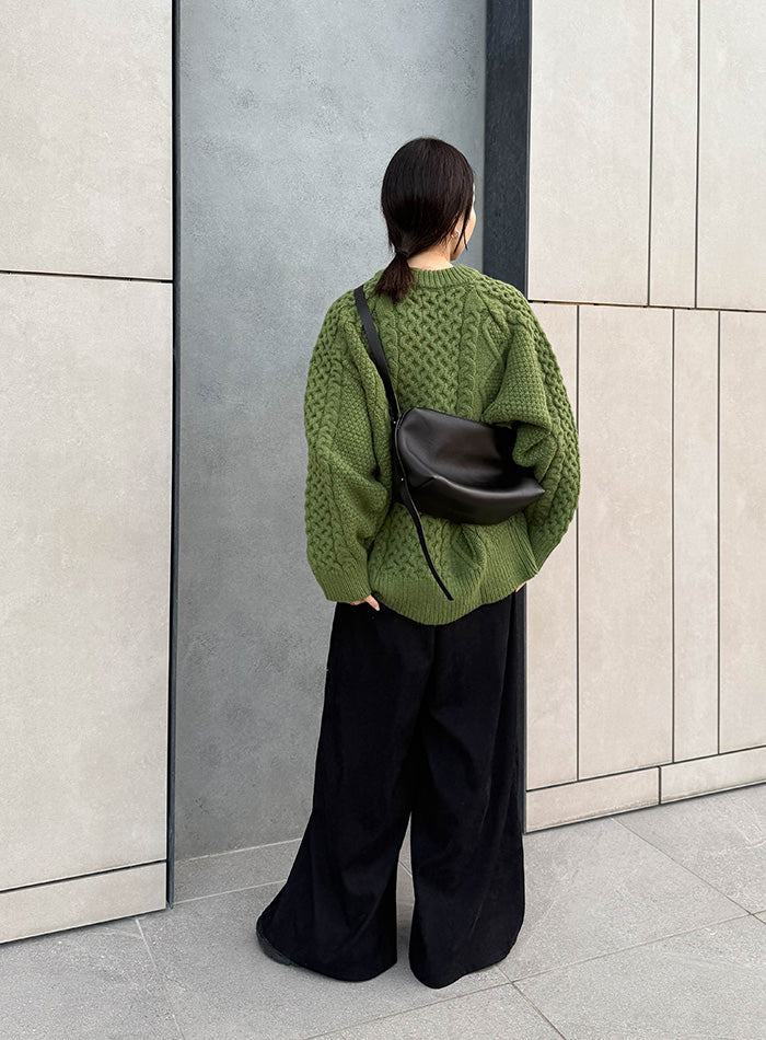 【サイズ展開あり】ヴィンテージライクケーブルニット【by SON】