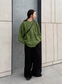 【サイズ展開あり】ヴィンテージライクケーブルニット【by SON】